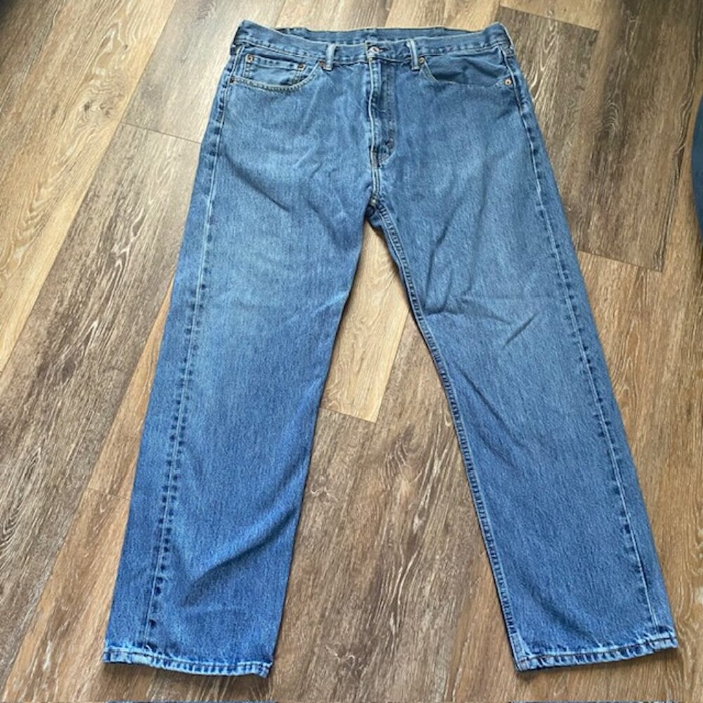 Levi’s 505 Men’s Jeans 38" Blue Straight Leg Classic Fit Cotton Denim